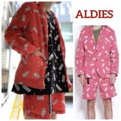 ALDIES テーラードジャケット ショーツ　セットアップ　Mサイズ　ビール　蜂
