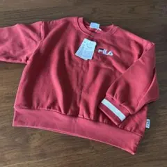 FILA 赤 裏起毛トレーナー サイズ120
