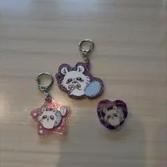 ちいかわ　モモンガ　アクリルキーホルダー　クリップセット