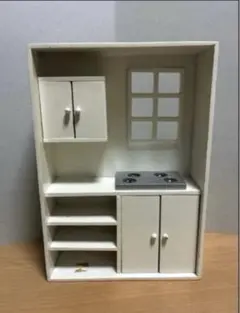 ミニチュア　ドールハウス　カントリーキッチン　台所　コンロ