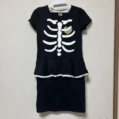 H&M スケルトンプリント ワンピース