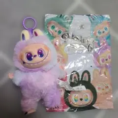 THE MONSTERS　うさぎ　ぬいぐるみ　パープル×ピンク