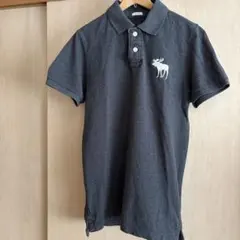 Abercrombie&Fitch ダークグレー ポロシャツ