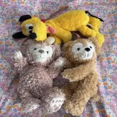 ディズニー　ダッフィー　シェリーメイ　プルート　ぬいぐるみ