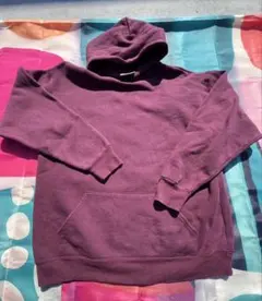 90s USA製 EAGLE 無地 パーカー フーディー 古着