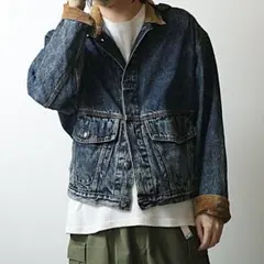 USA製 80s リーバイス Levi's コーデュロイ切替 デニムジャケット