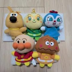 アンパンマン　ふわふわ指人形　5種まとめ売り