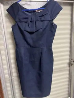 アプワイザーリッシェ　ネイビー膝丈ワンピース　サイズ1 美品