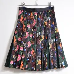 Y2K JUICY COUTURE 花柄 プリーツ メッシュ フレアスカートのサムネイル