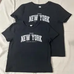 SHEIN　キッズ　黒Tシャツ　2枚セット(9Y&11-12Y)