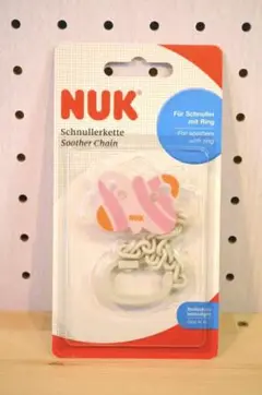 ★新品未使用★NUK おしゃぶりホルダー 蝶柄チェーン