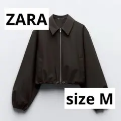 ZARA ナイロンジャンパー ジャケット カーキ M