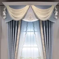 エレガント　バランス　カーテン　ピンク