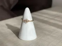 試着のみ　オデュース4℃ k10リング　ダイヤモンド　11号