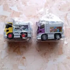 【新品・未使用】 プルバックで走る！デコトラミニカー2種セット