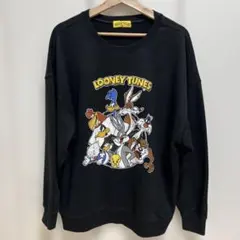 LOONEY TUNES ブラック トレーナー Lサイズ