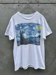 90s USA製 Gogh ゴッホ 星月夜 アートTシャツ シングル ©︎1994 - メルカリ
