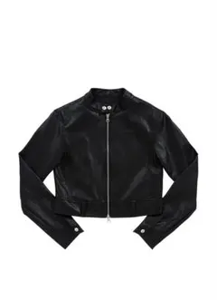 ason slim leather jacket 韓国 レザージャケット 黒 - メルカリ