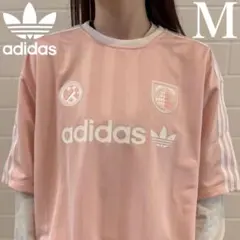 新品M⭐️adidas SSL ジャージ サッカー Tシャツ ピンク×白 - メルカリ