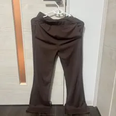 GU 完売品 リブスリムフレアパンツs