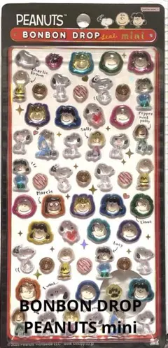 BONBON DROP PEANUTS mini 立体シール スヌーピーレッド
