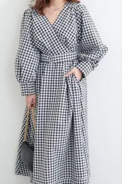 【ako】骨スト優勝　カシュクールワンピース　美品