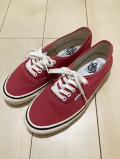 vans authentic 44dx アナハイム 初期 red 赤 27cm