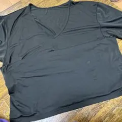 メンズ　UNIQLO エアリズムS 黒 Vネック