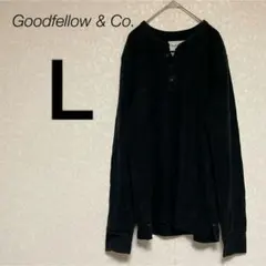 1点物❣古着✨Goodfellow&Co. ブラック 黒 長袖カットソー L
