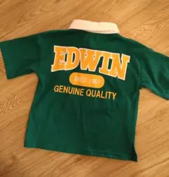 EDWIN　ラガーシャツ　tシャツ 110 襟付き　グリーン