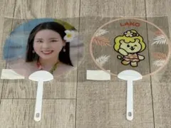 【匿名配送】NiziU MAKO&LAKO クリアうちわセット