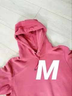 【お得】ユニクロ 男女兼用 ピンク フード付きスウェットパーカー☆Mサイズ☆