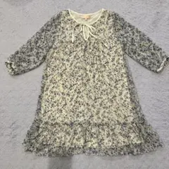 ミニマムミニマム　ワンピース　シフォン　花柄 ドール　ガーリー　日本製のサムネイル