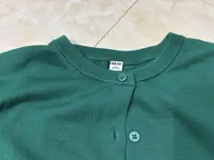 ユニクロ　UVカット　クルーネックカーディガン　レーヨン　コットン　L