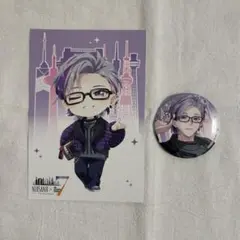 にじさんじ 全国7大タワーコラボ 不破湊 等身缶バッジ 特典ポストカード