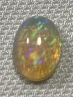 15号 3.43ct メキシコオパール シルバーゴールドメッキ リング 指輪 