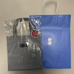 familiar ギンガムチェックトートバッグ 小