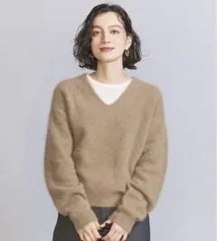 完売‼️ チャイニーズラクーンニット シャギーニット フォックスカシミヤブレンド