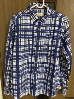 【CIQUETO ikka】チェックシャツ 長袖 ブルー