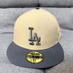 【美品】ニューエラ59FIFTYLAドジャースキャップ 7 3/4