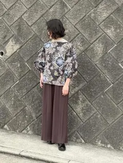白石隼也さん着用✨河谷シャツ ボタンダウン 花柄 ドット ロゴ刺繍 2XL 白石隼也さん着用✨河谷シャツ ボタンダウン 花柄 ドット ロゴ刺繍 2XL