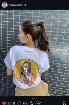 新木優子　たなかみさき　honey Tシャツ M ホワイトのサムネイル