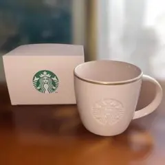 スタバ　マグカップ　新品　未使用　ピンクベージュ