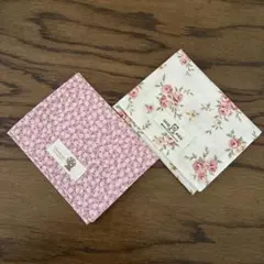 ポケットティッシュケース　ピンク花柄２種　ハンドメイド　収納ポケット付き