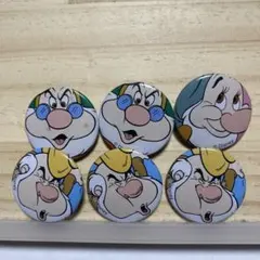 ディズニー７人の小人　缶バッジ6個セット