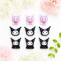 ネイルパーツ クロミ パープルベア 9個セットのサムネイル