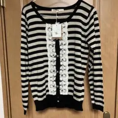 【タグ付き】Cutie Blonde ストライプカーディガン Mサイズ