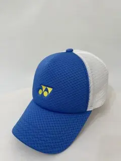 【YONEX】メッシュキャップ ブルー　ホワイト　スポーツ　テニス