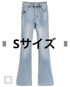 GRL ハイウエストフレアデニムパンツ[cu498] Sサイズ