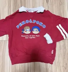 アプレ　不二屋　コラボ　ペコちゃん　120cm トレーナー　トップス　ポコちゃん